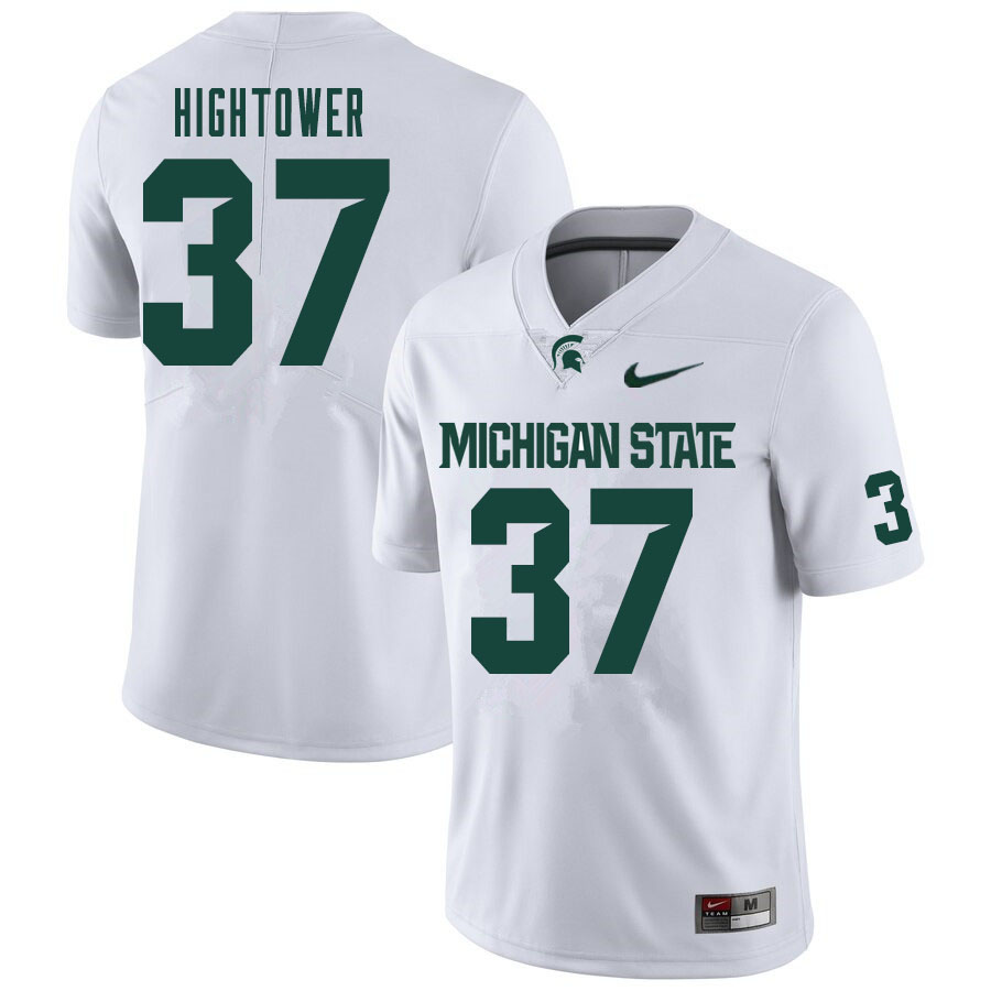Men #37 Devin Hightower Michigan State Spartans College Football Jerseys Sale-White